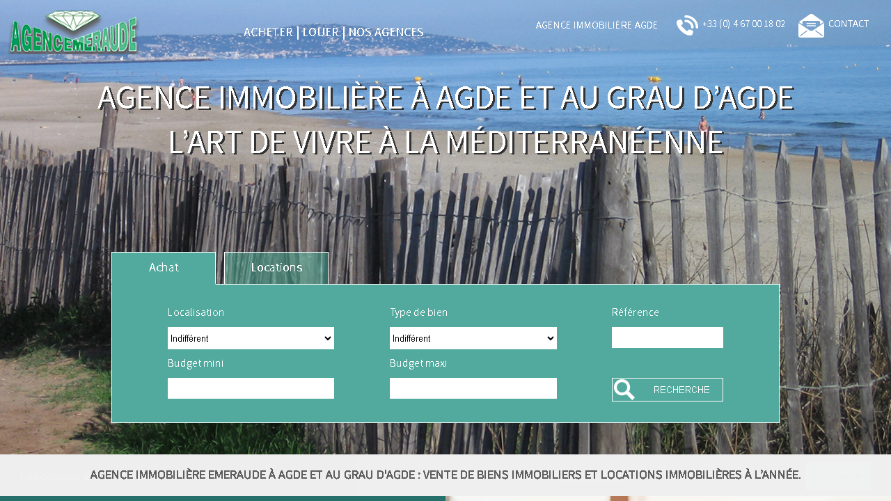 Capture d'écran de http://www.agde-immobilier.com/ 